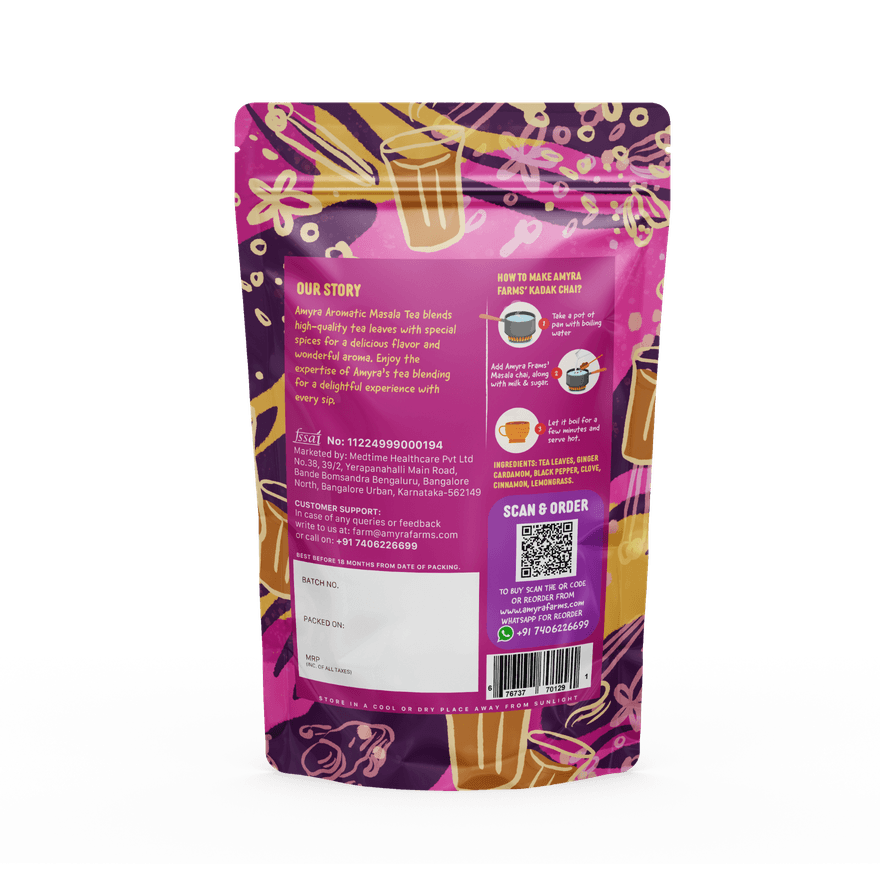 Aromatic Masala Chai — back of pack