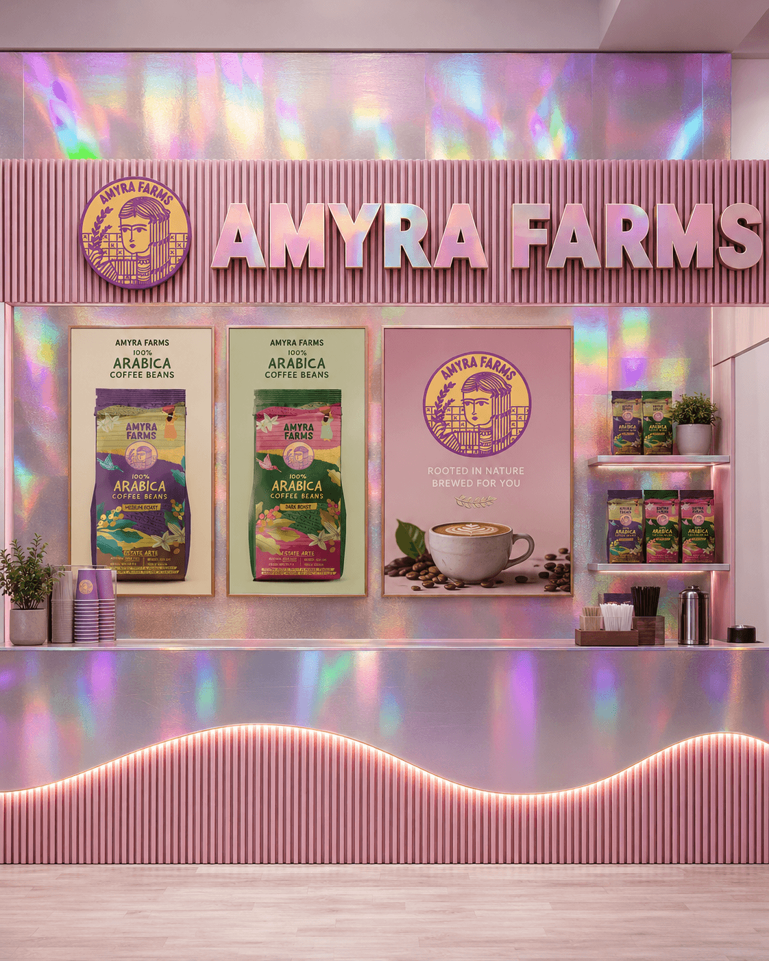Shiny disco ball — the playful side of the Amyra Farms world